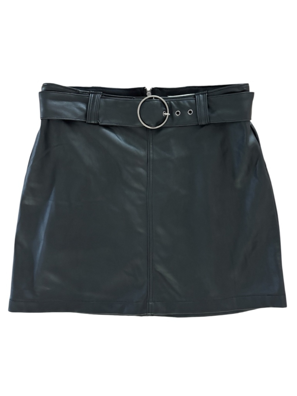 Hollister Ultra High Rise Faux Leather Mini Skirt - Black Size M